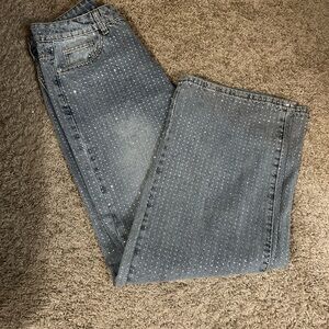 Blue Polka Dot Jeans